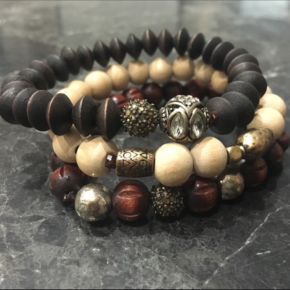 Lucky Brand beaded bracelet set